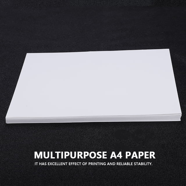 50 Feuilles Papier Blanc Vierge Bricolage Imprimé à la Main Usage Polyvalent A4