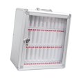 thumbnail image 4 of Bunblic Armoire de Rangement pour Téléphone Porte Transparente avec 2 Clés Boîte de Rangement Mobile Robuste 30 Fentes, 4 of 8