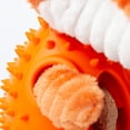 thumbnail image 3 of One Paw, Fox Plush Rubber Dog Toy with Treat Dispenser, 9 inches, 3 of 7
