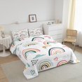 thumbnail image 2 of YST Rainbow Comforter Set Colorful Stripes Bedding Set Multicolor Comforter Cartoon Style Quilted Duvet Set for Kids Boys Girls Microfiber Queen, 2 of 5