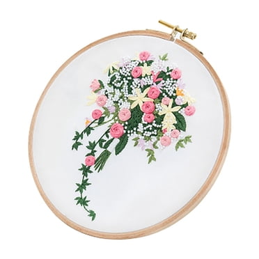 Stamped Cross Stitch Kits Full Range of Embroidery Cross Stitch Stamped Embroidery Cloth with Floral Kit Cross Stitch Kits for Kids