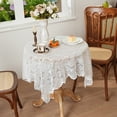 thumbnail image 1 of French Dining Table Coffee Table Cover Towel Lace Hollow Table Cloth Rectangular Decorative Round Table, 1 of 6