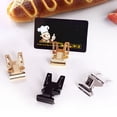 thumbnail image 1 of Musbetu 10Pcs Price Tag Holder Foldable Stable Fixing Electroplated Retail Shop Promotions Label Clip for Cake Shop, 1 of 7