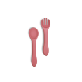thumbnail image 1 of Silicone Baby Fork and Spoon Set - 100% Food Grade Toddlers Silicone Utensils Set,BPA Free Anti-Choke Baby Spoon and Toddler Fork Combo, 1 of 2