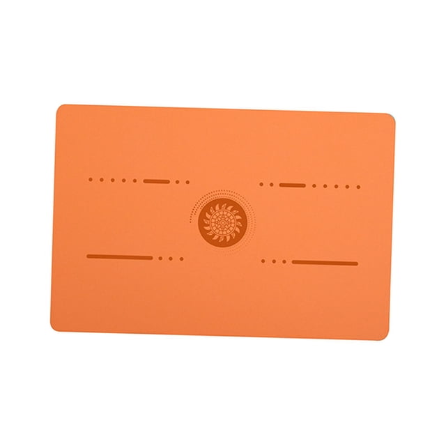 Yoga Mat Exercise Mat for Men Women Portable Tear Resistant Non Slip Pilates Mat Orange