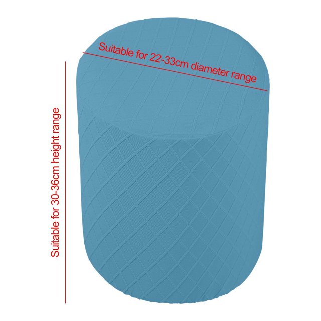 ziyahi Housses Extensibles Rondes pour Ottoman Repose-Pieds Banc Canapé Tabouret Bleu