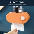 thumbnail image 4 of Commercial Toilet Paper Dispenser Wall-Mounted Home Living Room Creative Punch-Free Tissue Box Kitchen Toilet Storage Box Wall-Mounted Paper Box Wall Mounted Storage Box, 4 of 7