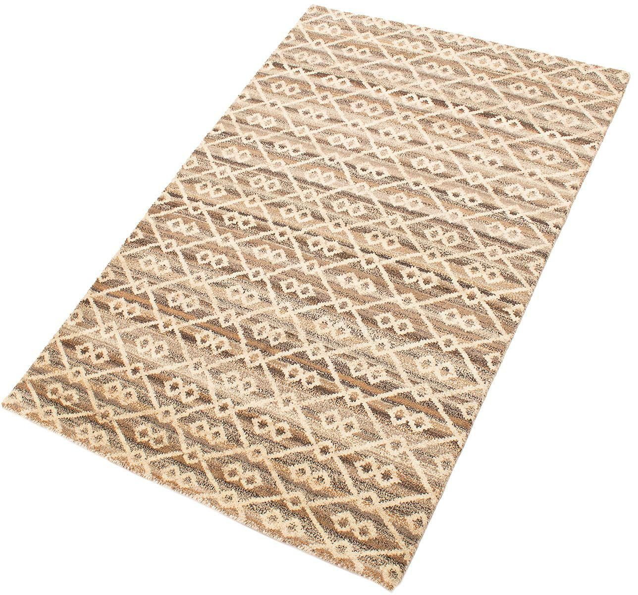 ECARPETGALLERY 5'1" x 7'11" Moroccan Tangier Hand-knotted Area Rug for Living Room, Dining Room and Bedroom in Ivory