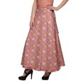 thumbnail image 3 of Moomaya Jupe en Rayonne Imprimée Style Enveloppant Grande Taille Jupe Vêtements d'Été, 3 of 6