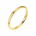thumbnail image 4 of 2Mm Stainless Steel Smooth Ring Titanium Steel Couple Ring Jewelry Size 5-12, 4 of 9