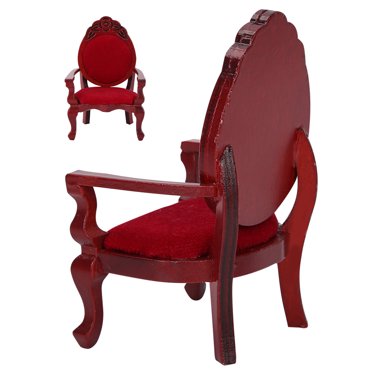 Vintage Miniature Chair, Wood Material Dining Chair Furniture Wooden Dollhouse Chair, Mini Dining Chair For Dollhouse Kids Toy Children