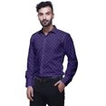 thumbnail image 4 of BESTMAN Printed Formal Shirts For Men Spread Collar Cotton Shirt, 4 of 5