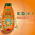 thumbnail image 2 of Garnier Whole Blends Kids 2-in-1 Detangling Shampoo, Apricot & Cotton Flower, 2 of 6