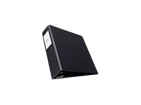 Avery Durable 3 Ring Binder, 3" One Touch EZD Rings, Label Holder, 1 Black Binder (08702) (AVE08702)