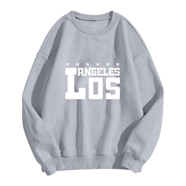 MesaSe Sweat-Shirt Mode pour Femmes Sweat-Shirt Col Rond Pull Imprimé Lettre Hoodie