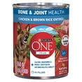 thumbnail image 1 of Purina ONE +Plus Bone & Joint Health Chicken & Brown Rice Entrée, Wet Dog Food, 368g, 1 of 10