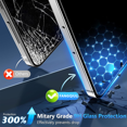 thumbnail image 4 of Compatible for Samsung Galaxy S25 Ultra Privacy Screen Protector and Camera Lens Protector Support Fingerprint Unlock 9H Tempered Glass Black Anti-spy Screen Protector Film 2+2 Pack, 4 of 5