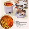 thumbnail image 4 of Electric Pot, 450W 1.2L Non Stick Portable Multifunctional Noodle Cooker, Efficient Even Heating, Compact Rapid Noodles Electric Pot for Dorms, Offices, Camping, 4 of 8