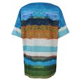 thumbnail image 4 of Innerwin Hauts à Rayures T-Shirt Femme Tenue d'Intérieur Manches Courtes T-Shirt Ample Bleu Lac m, 4 of 9