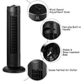 thumbnail image 4 of Pemberly Row 28" Oscillating Tower Fan with 3 Speeds in Black, 4 of 10