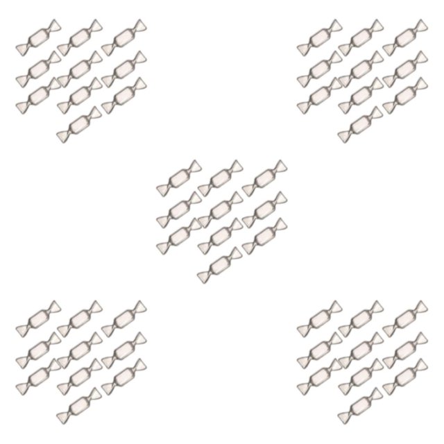 relayinert Candy Shaped Mini Necklace Organizer Earrings Necklace Storage Transparent 10 Pcs 5Set