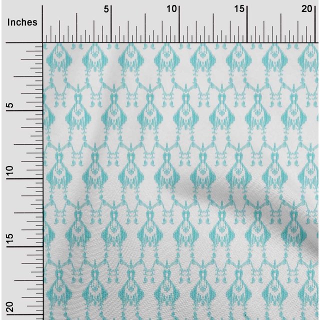oneOone Polyester Lycra Fabric Paisley Ikat Fabric Prints By Yard 56 Inch Wide