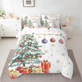 thumbnail image 2 of 7Pcs Christmas Tree Kids Bedding Set for Boys,King Size Comforter Set with Sheets and Pillowcase,7Pcs Bed in a Bag Merry Christmas Children Bed Set,Xmas Comforter, 2 of 5