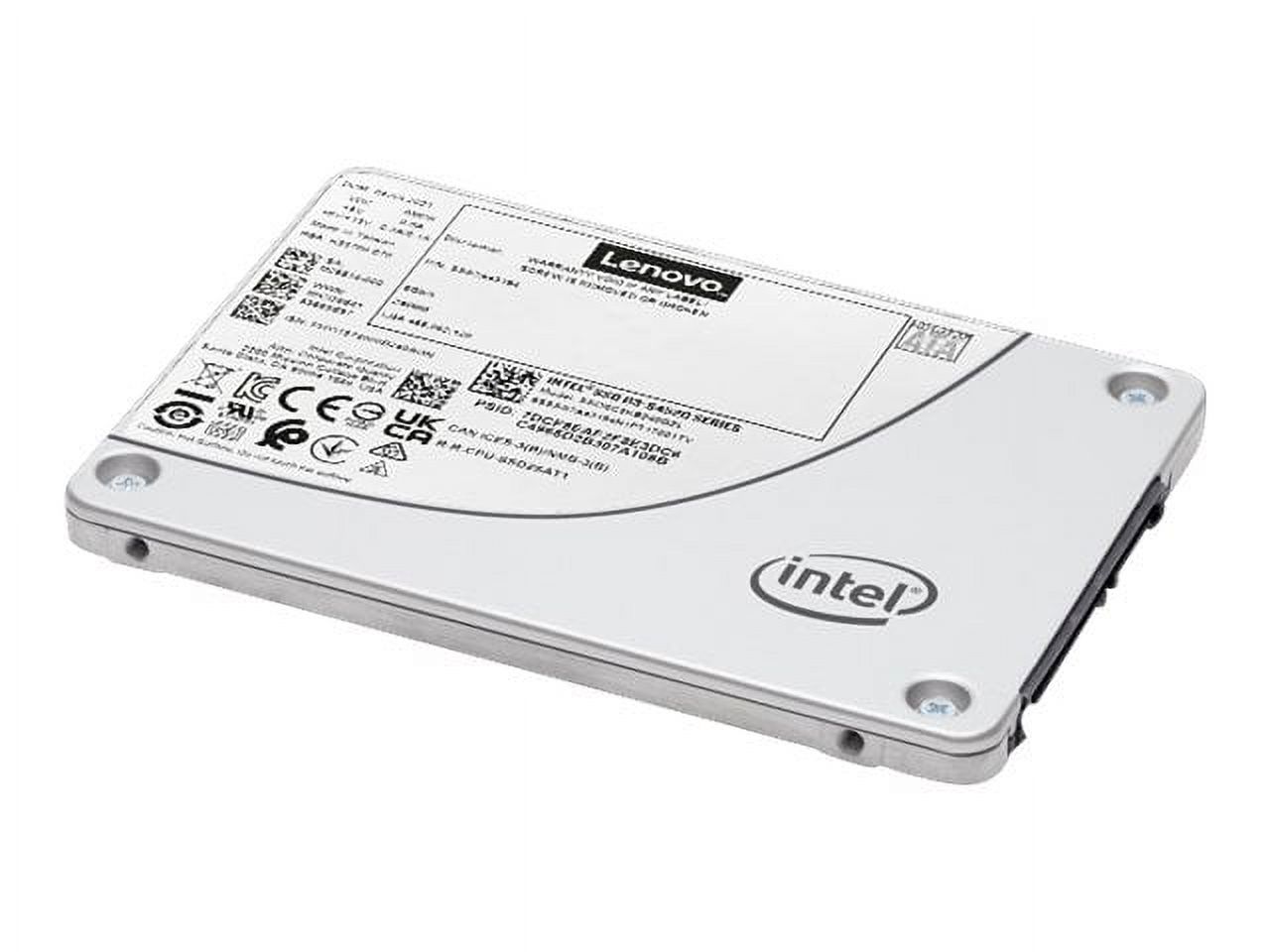 Lenovo ThinkSystem S4520 - SSD - Read Intensive - 480 GB - hot-swap - 2.5" - SATA 6Gb/s - for ThinkAgile VX3530-G Appliance; VX7531 Certified Node; ThinkSystem SR250 V2; ST250 V2
