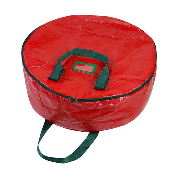 EGNMCR Closet Organizers and Storage, Storage Trunks & Bag 75CM Round Single-layer Cover Storage Bag Christmas Wreath Storage Bag the Storage