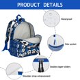 thumbnail image 4 of Sports Students Backpack - Football, Baseball, Soccer Print, Lightweight and Adjustable for Students and Teens, 4 of 6