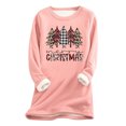 thumbnail image 2 of Tenues de Sortie pour Femmes Mode Noël Imprimé Manches Régulières Hiver Ample Vacances Décontracté Col Rond Chemise Hauts Tenues Femmes en Solde, 2 of 4