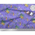 thumbnail image 2 of Soimoi Rayon Fabric Tropical Leaves,Leopard & Girl Scene Decor Fabric Printed Yard 42 Inch Wide, 2 of 3