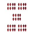 thumbnail image 2 of relayinert 8pieces Tree Decoration Eye-catching Pine Cone Decorations For Festive Wine Red 5Set, 2 of 6