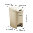 thumbnail image 3 of Penkiiy Trash Can,Large Capacity Household Kitchen Trash Can With Lid And Foot Pedal, 3 of 4