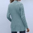 thumbnail image 4 of Cardigan Sweaters for Women Womens Long Sleeve Cable Knit Cardigan Sweaters Open Front Solid Fall Outwear with Pockets, 4 of 6
