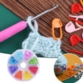 thumbnail image 1 of Ensemble de Marqueurs de Comptoir pour Tricot et de Pinces Verrouillables avec Rangement pour Projets de Crochet, 1 of 6
