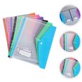 thumbnail image 2 of SHISUYAN 6Pcs Office Binder Pockets Documents Snap Button Binder Pouches File Storage Bags File Folder, 2 of 8