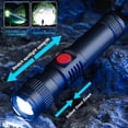 thumbnail image 4 of Outdoor Rechargeable Flashlight | High Power Strong Light XPE LED | Zoomable Telescopic Focus | Waterproof Portable Mini Size | Type-C USB Charging | Home Emergency Camping Hiking | 96mm Compact, 4 of 9