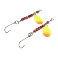 thumbnail image 2 of Lucky Strike Premium Victor Spoon, Yellow Flash, 2Pk  Spinner Spoon Fishing Lure, 2 of 5
