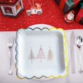 thumbnail image 4 of Christmas Disposable Plates Plastic 9 in Round Festive Design 10 Count, 4 of 7