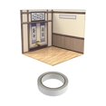 thumbnail image 2 of bedienty 1/12 Scale Backdrop Layout Display for Figures Mini Dolls Study Action Diecast Room Car Study Room 21.5x21.5cm, 2 of 6