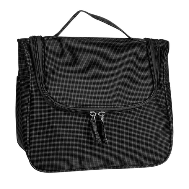 Travel Cosmetic Bag Toiletry Case Wash Organizer Storage Hanging Pouch Black