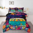 thumbnail image 2 of Erosebridal Camping Car Bedding King Comforter Set, Rustic Flower Down Comforter, Rustic Farmhouse Decor, Reversible, 2 of 8