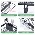 thumbnail image 1 of TOOLF Expandable Dish Drying Rack Over The Sink Adjustable Dish Rack in Sink Or On Counter Dish Drainer with Utensil Holder Rustproof for Kitchen, 1 of 5