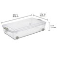 thumbnail image 3 of Sterilite 47  Liter Wheeled Underbed Latch Box- Green, 3 of 3