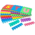 thumbnail image 3 of Foam Play Mat with Alphabet and Shape Puzzles, 36 Multicolored Tiles & Borders, 3 of 5