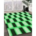 thumbnail image 3 of Ahgly Company Tapis Rectangulaire Lavable en Machine Intérieur Vert Transitionnel, 5 Pieds x 7 Pieds, 3 of 7