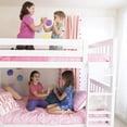 thumbnail image 3 of BEDSMART Solid Wood Twin Over Twin Bunk Bed | White, 3 of 6