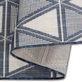 thumbnail image 2 of Erbanica Quick Dry Navy Blue Geometric Indoor Outdoor Rug, 2 of 5