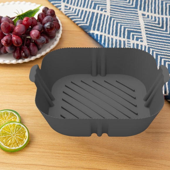 Meitianfacai Heat Tolerant Flexible Baking Pan For Fryers And Ovens Nonstick Easy To Clean Kitchen Accessory, Black